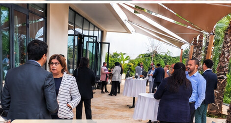 Réception et networking organisés par BAHOOVA Events